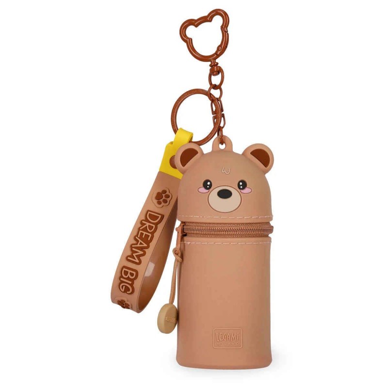 Legami Mini Kawaii - Coin Purse With Key Ring - Teddy Bear