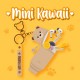 Legami Mini Kawaii - Coin Purse With Key Ring - Teddy Bear