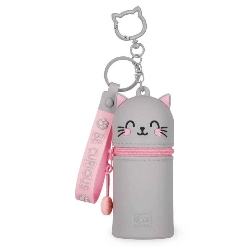 Legami Mini Kawaii - Coin Purse With Key Ring - Kitty