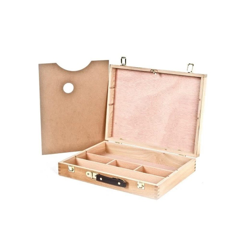 Ξύλινο Βαλιτσάκι Ζωγραφικής 32x25x7,3 cm με παλέτα