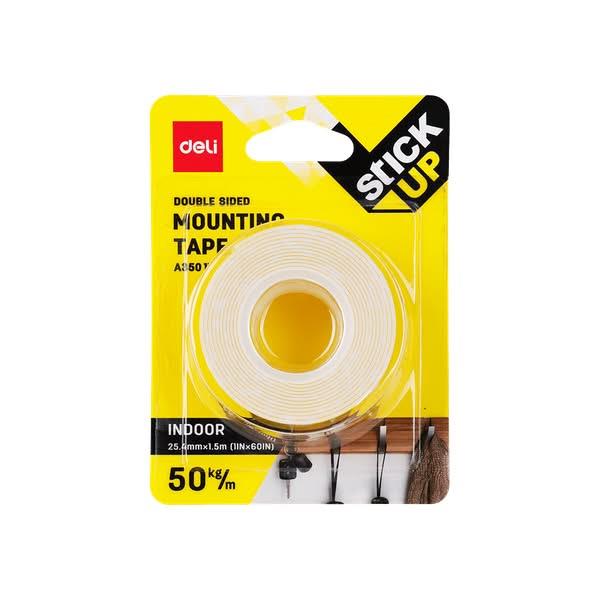 Deli Ταινία διπλής όψης 25.4mm x 1.5m (50Kg/m)