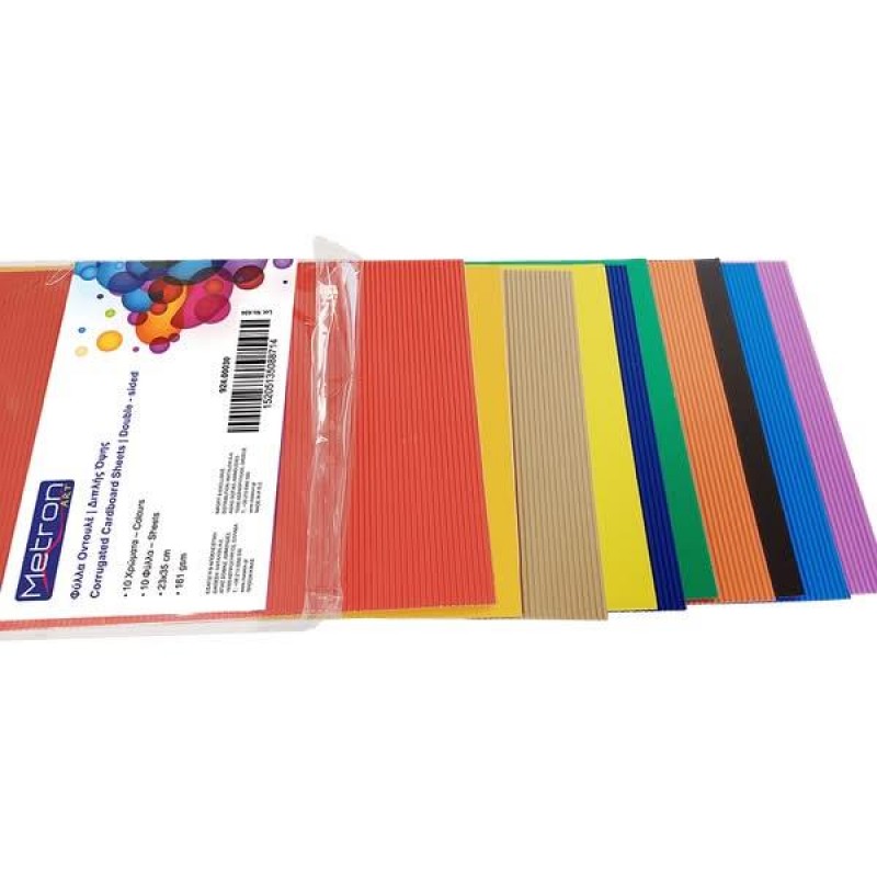 10 Φύλλα Οντουλέ 25x35cm 161gr 10 Χρώματα