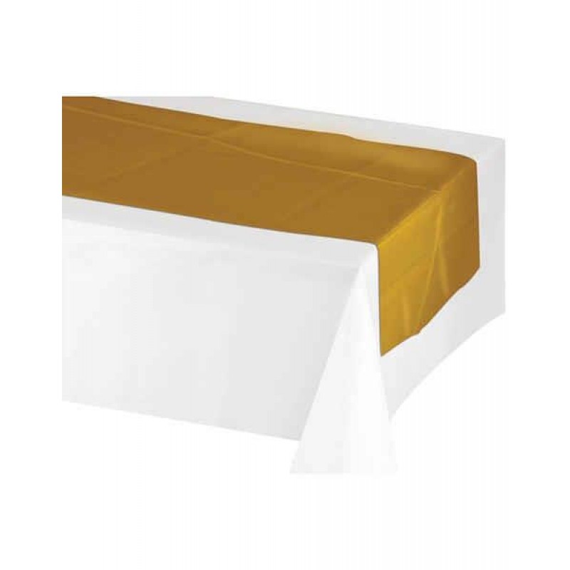 Πλαστικό Τραπεζομάντηλο Runner Gold Metallic  35,6 x 213.36cm