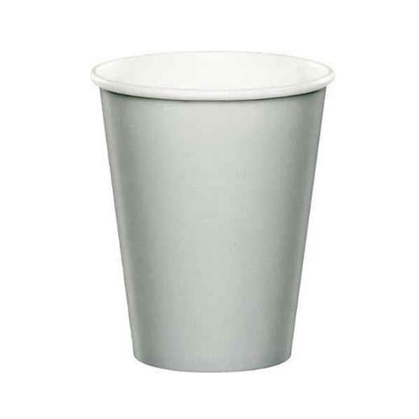 Ποτήρια Xάρτινα 266ml Aσημί Shimmering Silver 8τεμ Ποτήρια Xάρτινα 266ml Aσημί Shimmering Silver 8τεμ