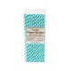 Καλαμάκια Χάρτινα Teal Lagoon/White 24τεμ