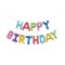 Creative Converting Γιρλάντα Γραμμάτων Happy Birthday Metallic Rainbow 4m