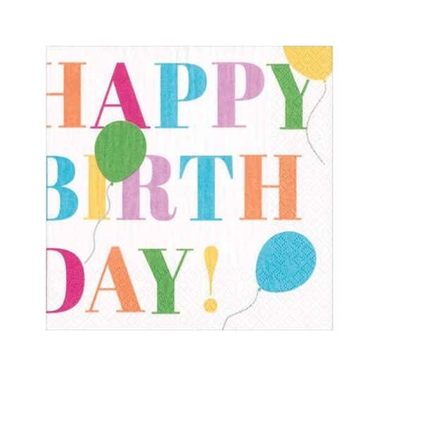 Caspari Χαρτοπετσέτες Γλυκού Birthday Surprise