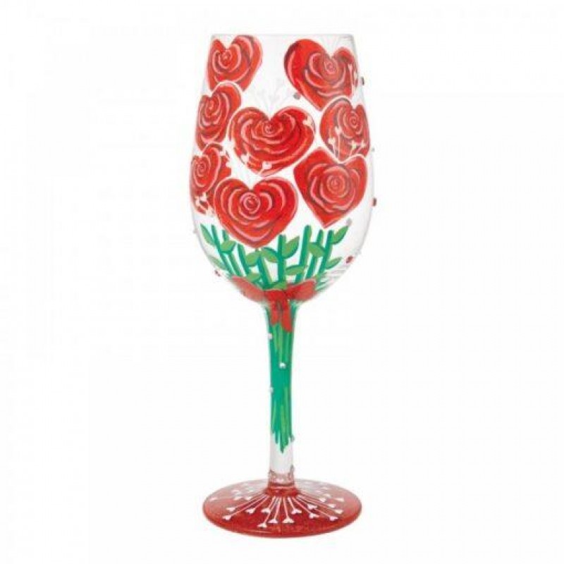 Lolita Handmade Valentines Bouquet Wine Glass 22,5cm