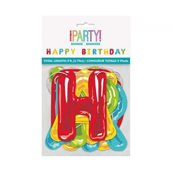 Γιρλάντα Γράμματα Happy Balloon Birthday 2,74m Γιρλάντα Γράμματα Happy Balloon Birthday 2,74m