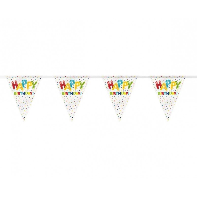 Γιρλάντα Σημαιάκια Happy Balloon Birthday 365cm