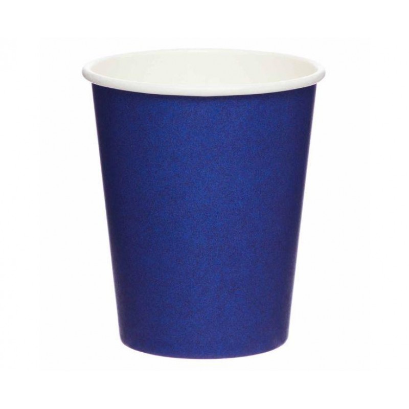 Ποτήρια Xάρτινα 237ml Μπλέ 8τεμ