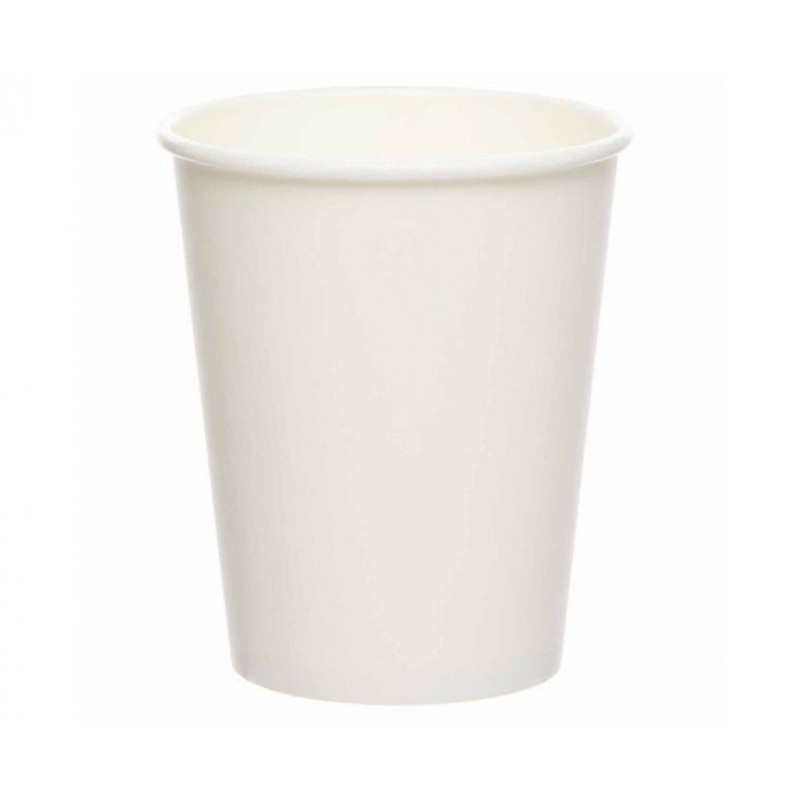Ποτήρια Xάρτινα 237ml 8τεμ Λευκά