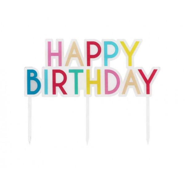 Διακοσμητικό Τούρτας Happy Birthday Διακοσμητικό Τούρτας Happy Birthday