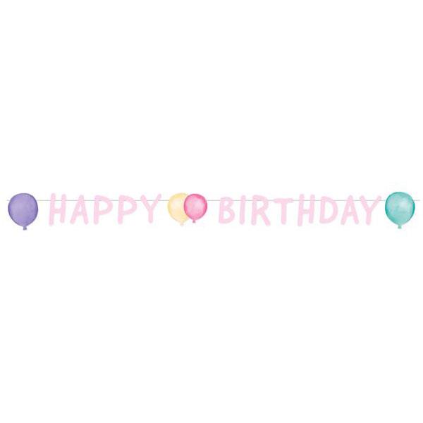 Γιρλάντα γράμματα Happy Birthday Pastel 150cm Γιρλάντα γράμματα Happy Birthday Pastel 150cm