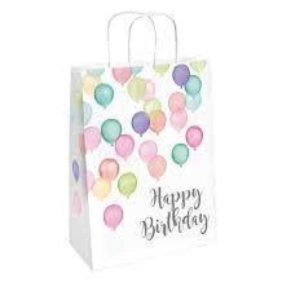 Χάρτινες Σακούλες Happy Birthday Pastel 2 τεμ Χάρτινες Σακούλες Happy Birthday Pastel 2 τεμ