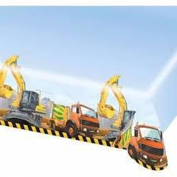 Τραπεζομάντηλο Πλαστικό Construction 1,8 x 1.2m
