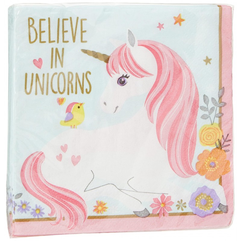 Χαρτοπετσέτες Γλυκού Magical Unicorn 16τεμ