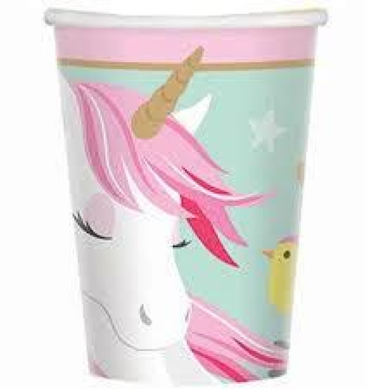 Ποτήρια Xάρτινα 266ml Magical Unicorn 8τεμ