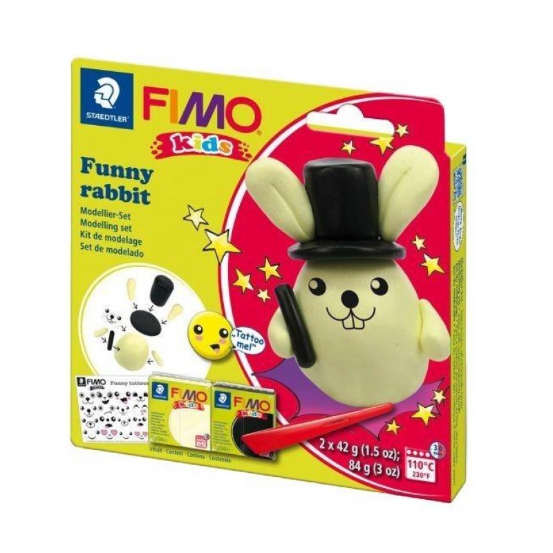 Σετ Πολυμερικού Πηλού STAEDTLER FIMO Kids Funny - Funny Rabbit (2x42g) Σετ Πολυμερικού Πηλού STAEDTLER FIMO Kids Funny - Funny Rabbit (2x42g)
