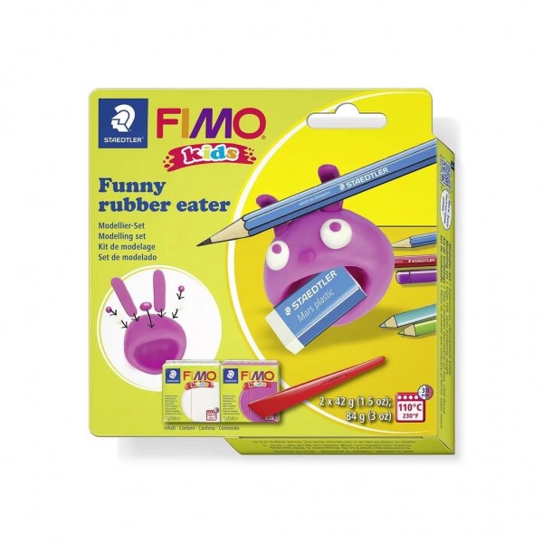 Σετ Πολυμερικού Πηλού STAEDTLER FIMO Kids Funny Rubber Eater set 2x42g Σετ Πολυμερικού Πηλού STAEDTLER FIMO Kids Funny Rubber Eater set 2x42g