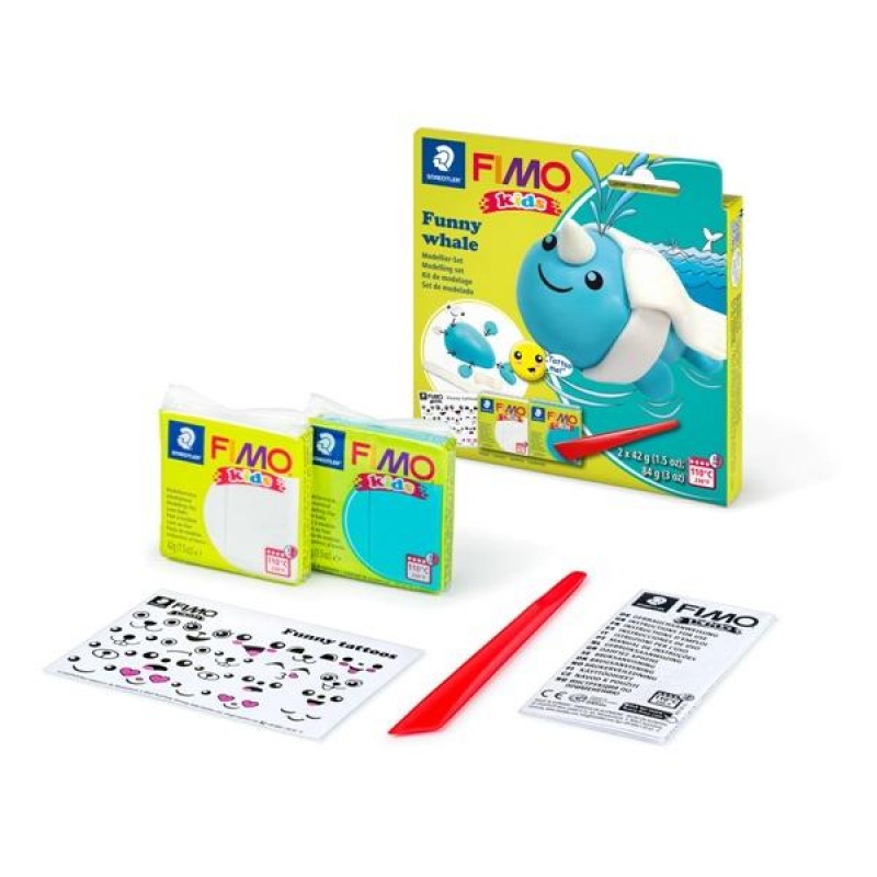 Σετ Πολυμερικού Πηλού STAEDTLER FIMO Kids Funny Whale (Φάλαινα) 2x42g Σετ Πολυμερικού Πηλού STAEDTLER FIMO Kids Funny Whale (Φάλαινα) 2x42g