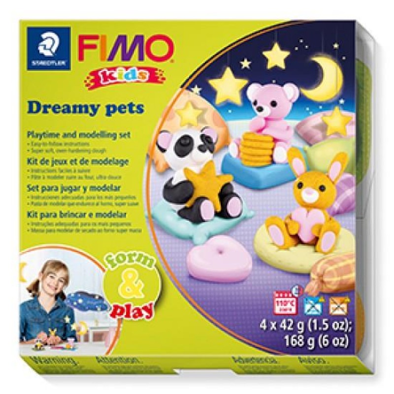 Σετ Πολυμερικού Πηλού STAEDTLER FIMO Kids Dreamy Pets (4x42g) Σετ Πολυμερικού Πηλού STAEDTLER FIMO Kids Dreamy Pets (4x42g)