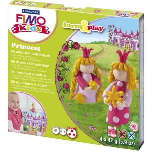 Σετ Πολυμερικού Πηλού STAEDTLER FIMO Kids Princess 4x42g