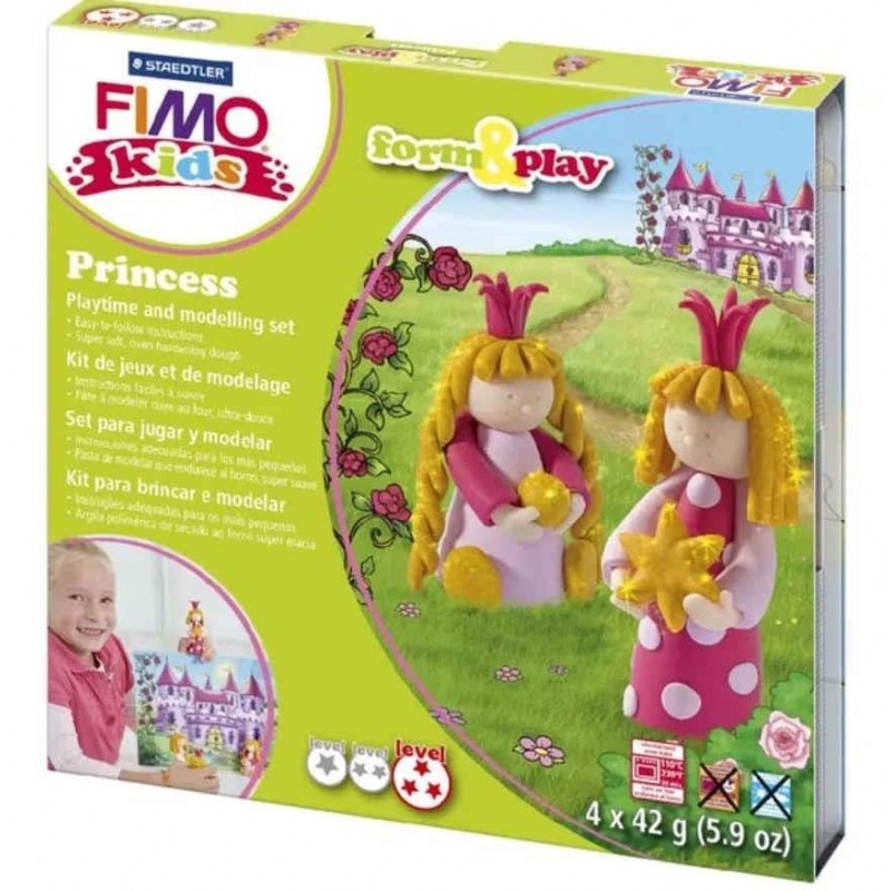 Σετ Πολυμερικού Πηλού STAEDTLER FIMO Kids Princess 4x42g Σετ Πολυμερικού Πηλού STAEDTLER FIMO Kids Princess 4x42g