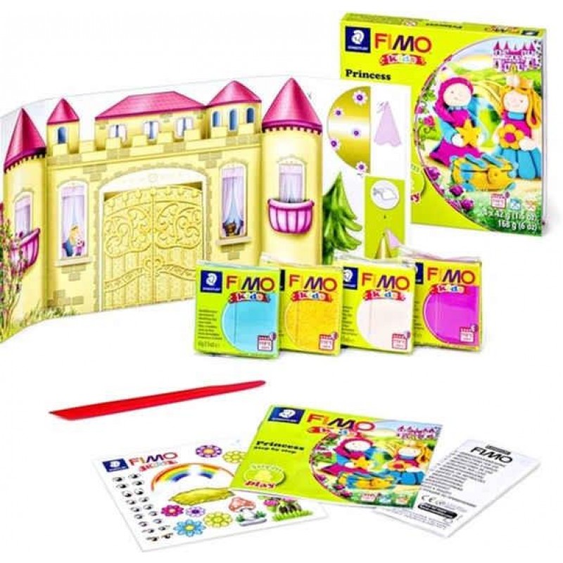 Σετ Πολυμερικού Πηλού STAEDTLER FIMO Kids Princess 4x42g Σετ Πολυμερικού Πηλού STAEDTLER FIMO Kids Princess 4x42g