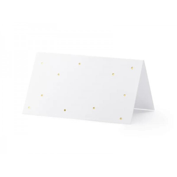 Place cards Dots Gold 9.5x5.5cm 10τεμ Place cards Dots Gold 9.5x5.5cm 10τεμ