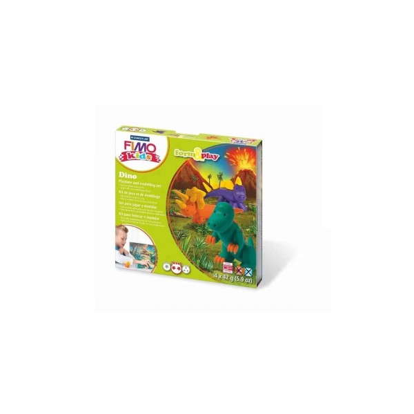 Σετ Πολυμερικού Πηλού STAEDTLER FIMO Kids Dino 4x42g