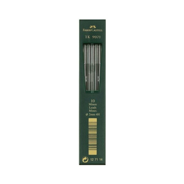 Faber Castell 10 Μύτες για Μηχανικό Μολύβι 2mm 4Η