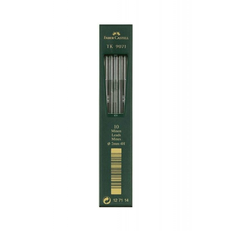 Faber Castell 10 Μύτες για Μηχανικό Μολύβι 2mm 4Η