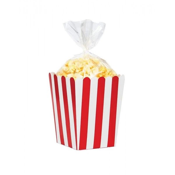 Κουτί Pop Corn Κόκκινο Ριγέ 8τεμ Κουτί Pop Corn Κόκκινο Ριγέ 8τεμ
