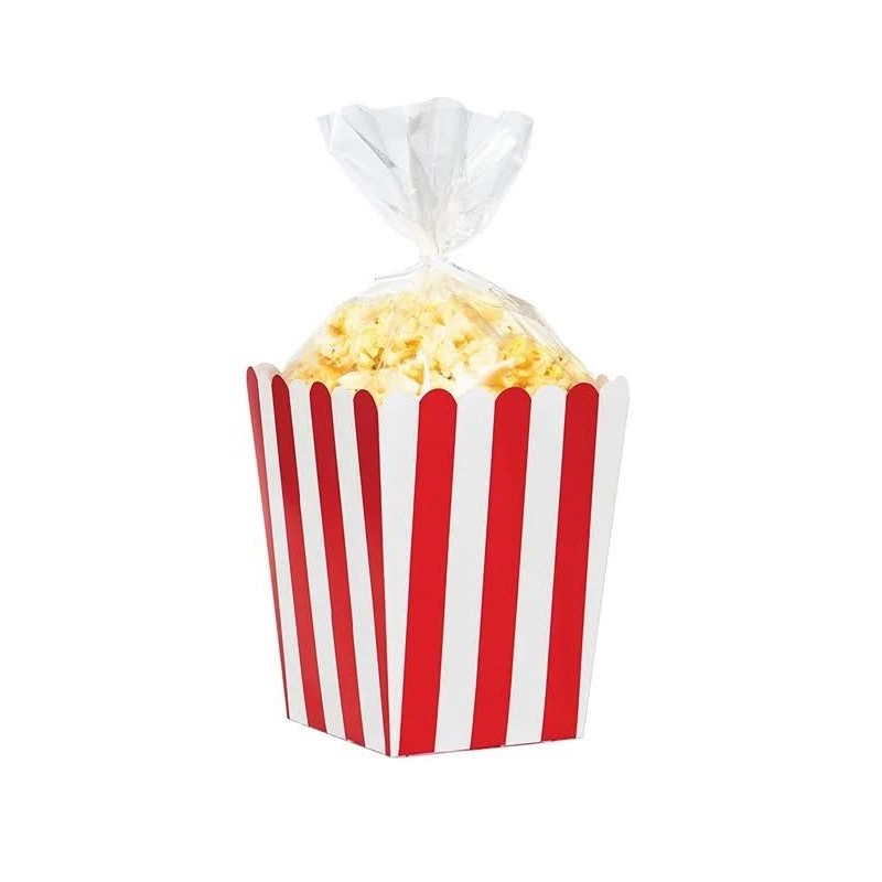 Κουτί Pop Corn Κόκκινο Ριγέ 8τεμ Κουτί Pop Corn Κόκκινο Ριγέ 8τεμ