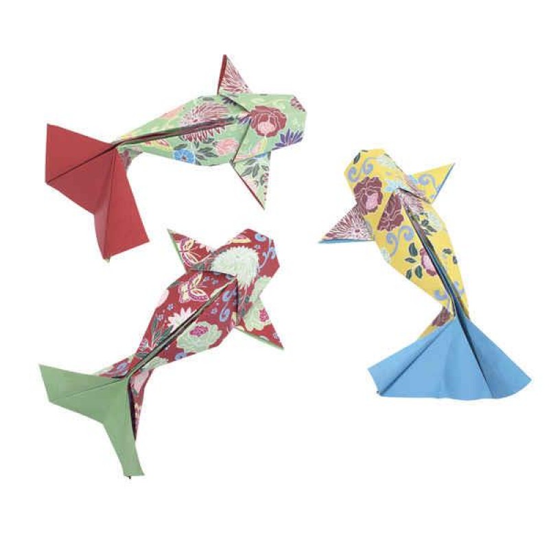 40 Φύλλα Origami 20x20cm 4 Σχέδια Φωτεινά Χρώματα