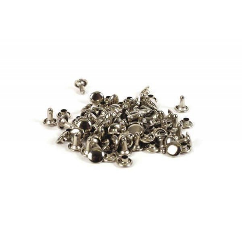 Διπλά Πριτσίνια για Δέρμα 8x8mm και 6x6mm 30τεμ