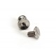 Cap + Screw (Flat Head Screw) 6 Pairs/Opp Bag
