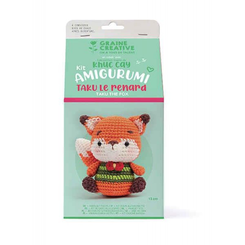 Minigurumi Kit - Fox 130 x 260 x 130 mm