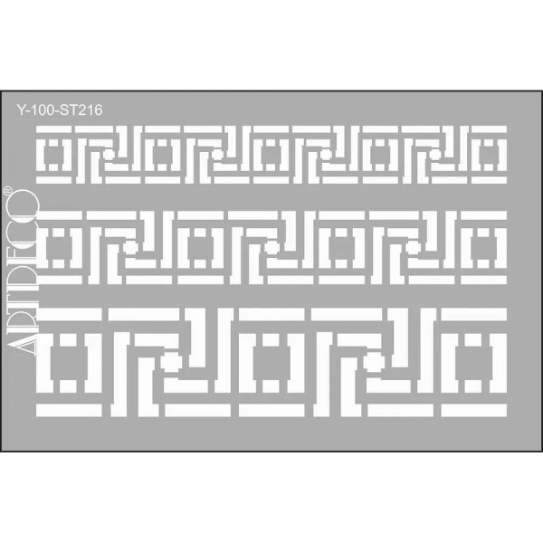 Artdeco Stencil A4 (21x29,7cm) Border 216 Artdeco Stencil A4 (21x29,7cm) Border 216