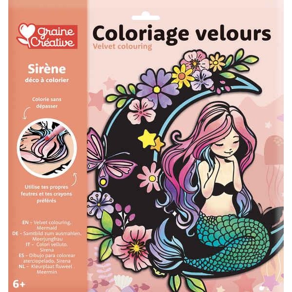 Velvet Colouring - Mermaid