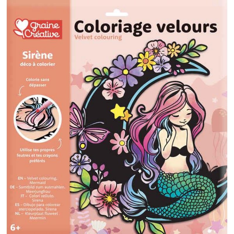 Velvet Colouring - Mermaid