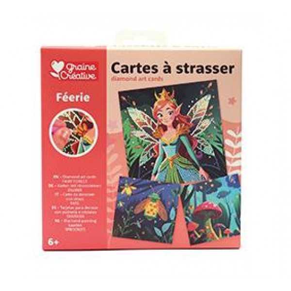 Diamond Art Cards - Fairy Forest 3τεμ
