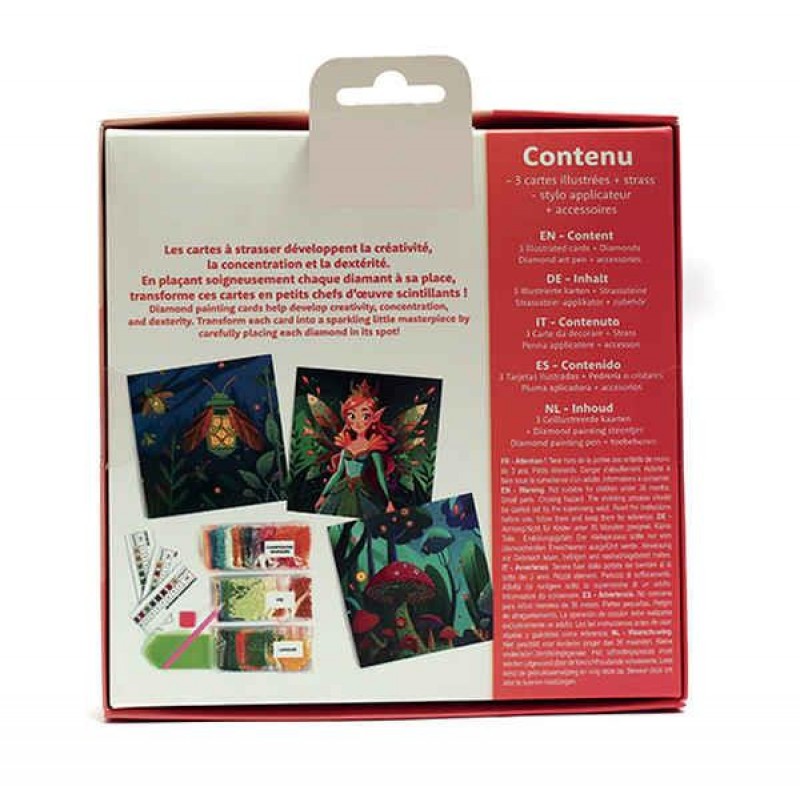 Diamond Art Cards - Fairy Forest 3τεμ