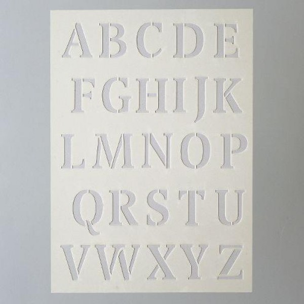 Stencil A5 Γράμματα μεγάλα Stencil A5 Γράμματα μεγάλα