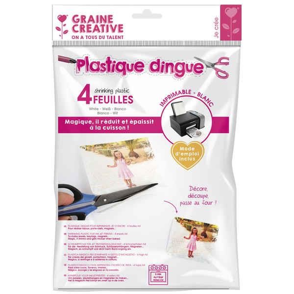 Θερμοσυρρικνούμενη Ζελατίνα (Shrinky) A4 Λευκή Για Εκτυπωτή Inkjet 4τεμ