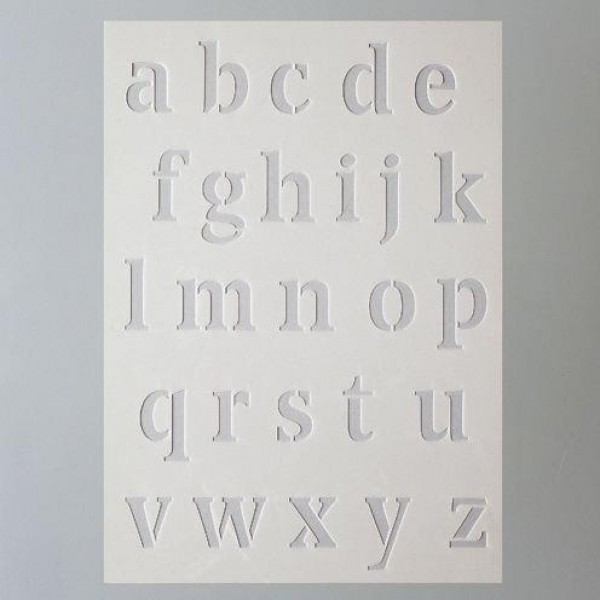 Stencil A5 Γράμματα μικρά Stencil A5 Γράμματα μικρά