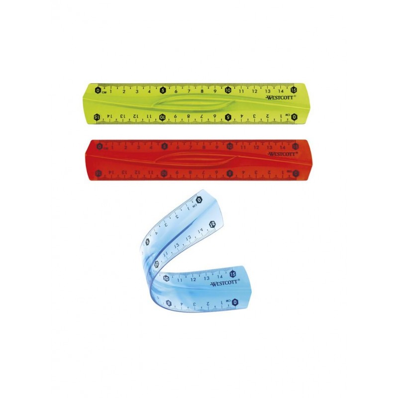 Westcott Χάρακας Πλαστικός Flexible 15cm