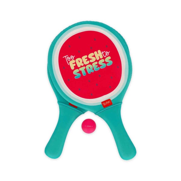 Legami Beach Rackets - Neoprene Beach Rackets - Watermelon
