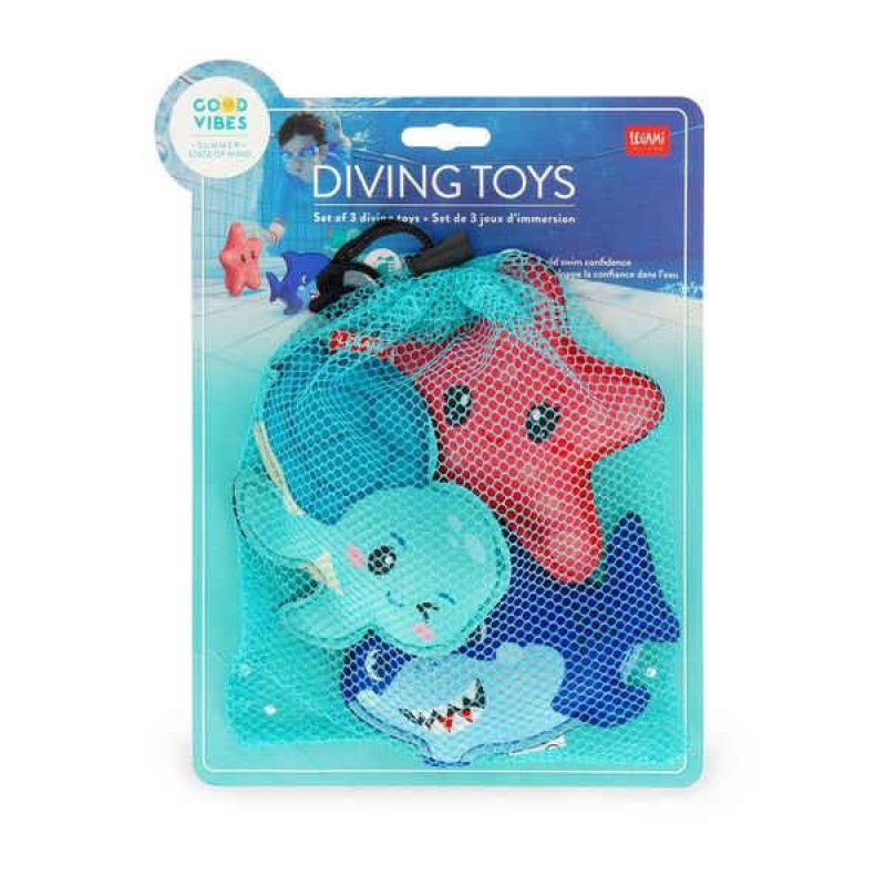 Legami Diving Toys - Set Of 3 Neoprene Diving Toys